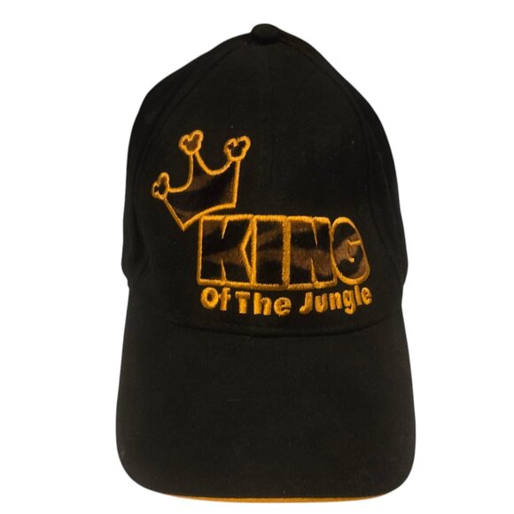Disneys Animal Kingdom Baseball Cap King Of The Jungle Black Hat Adjustable - Picture 5 of 16